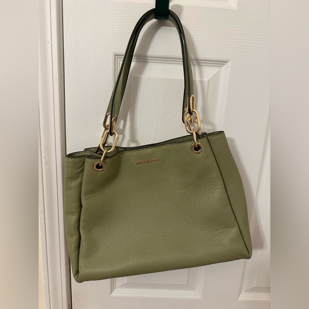 Michael Kors Sage Green Shoulder Bag